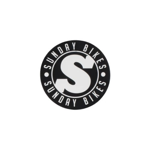 Sunday S Badge Sticker - Black 