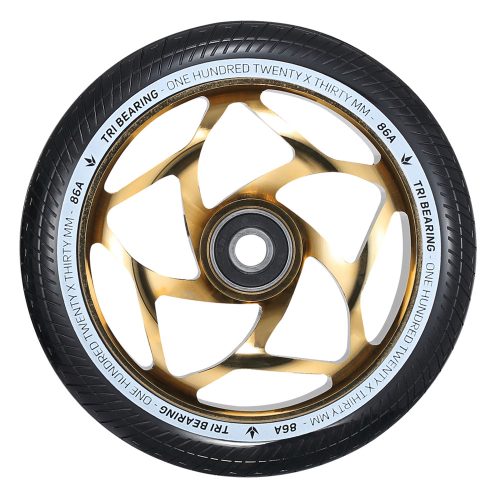 Blunt Tri Bearing 120 mm Wheel - Gold Black