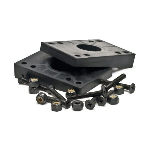 Mindless 2 Angled Risers and 8 Bolts - Black