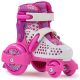 SFR Stomper Adjustable Quad Skate - Pink White