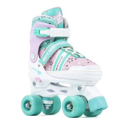 SFR Spectra Adjustable Quad Skate - Pink Green