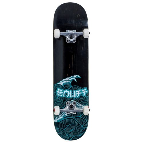 Enuff Big Wave 8" Skateboard - Black Blue