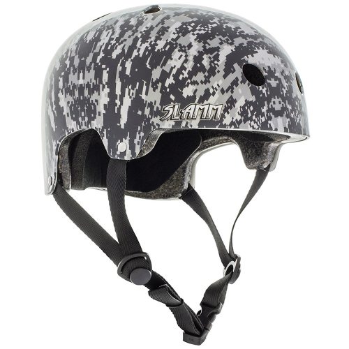 Slamm Logo Helmet - Grey Camo