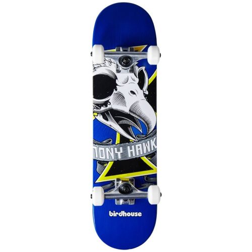 Birdhouse Stage 1 Oversize Skull Mini 7.25" Skateboard - Blue