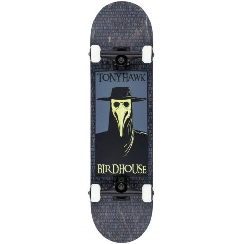 Birdhouse Stage 3 Plague Doctor 8" Skateboard - Black