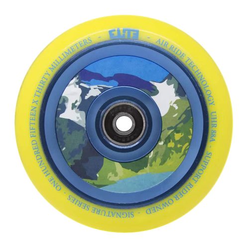 Elite Air Ride Aqua 115 x 30mm Wheel - Yellow Blue