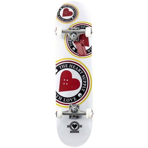 Heart Supply Orbit Logo 7.75" Skateboard - White