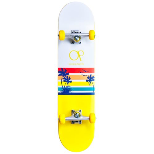 Ocean Pacific Sunset 7.75" Skateboard - Yellow