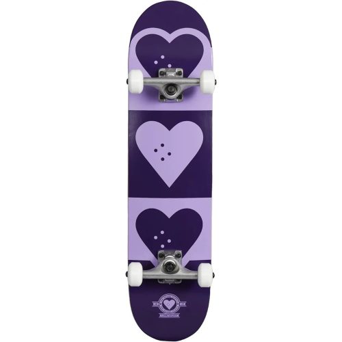 Heart Supply Quadron Logo 7.5" Skateboard - Purple