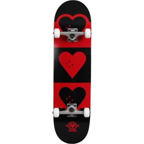 Heart Supply Quadron Logo 8.25" Skateboard - Red