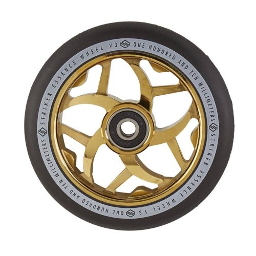 Striker Essence V3 Black 110mm Wheel - Gold Chrome