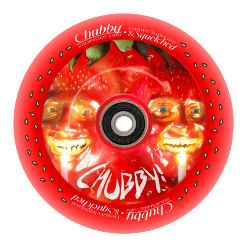 Chubby Wheels Co Melocore 110mm Wheel - Strawberry Farm