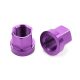 Mission 14mm Axle Nuts - Purple