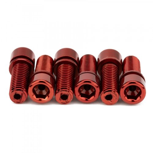 Mission Hollow Stem Bolt Set 23mm - Red