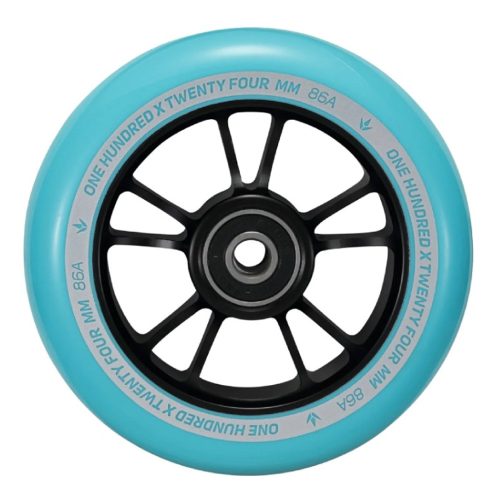 Blunt 10 Spokes Wheel 100mm - Black Teal