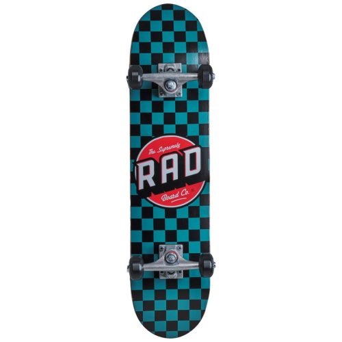 RAD Dude Crew Checkers 7.25" Skateboard - Teal