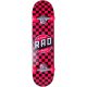 RAD Dude Crew Checkers 7.75" Skateboard - Red Black