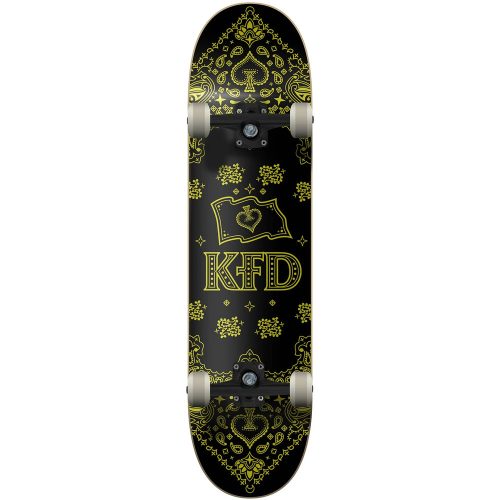 KFD Bandana 7.75" Skateboard - Gold