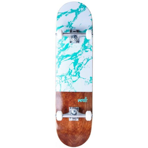 Verb Marble Dip 8" Skateboard - White