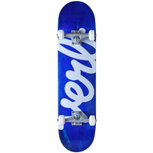 Verb Script Logo 8" Skateboard - Blue/White