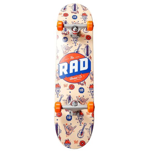 RAD Logo Progressive 7.75" Skateboard - Wallpaper 