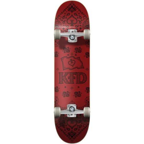 KFD Bandana 7.75" Skateboard - Crimson