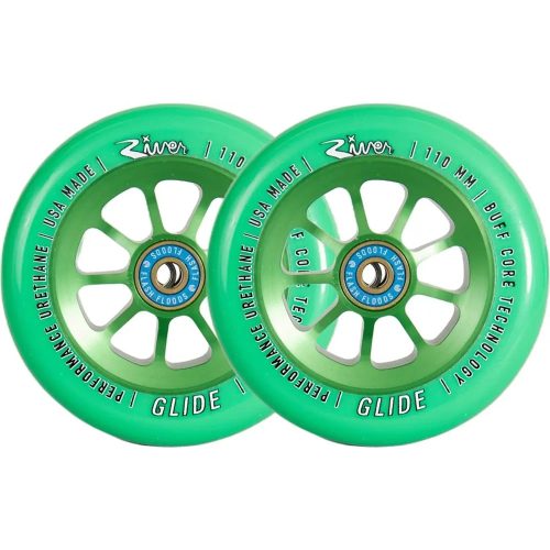 River Rapid Naturals 110mm Wheels - Emerald