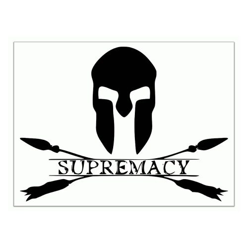 Supremacy Logo Matrica - Fekete